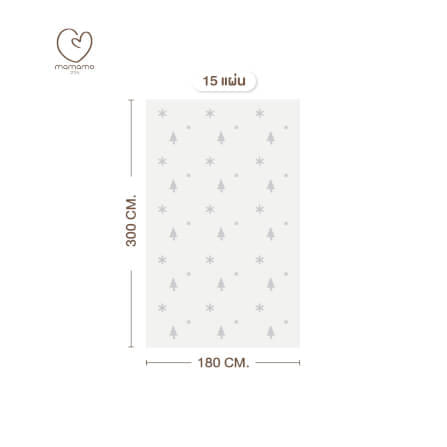 แผ่นรองคลาน จิ๊กซอว์ MAMAMO ชุด CHRISTMAS COLLECTION ลาย WHITE CHRISTMAS เซต 15 แผ่น เกรดพรีเมี่ยม หนา 1.4 CM. พร้อมขอบปิด พร้อมส่ง_0